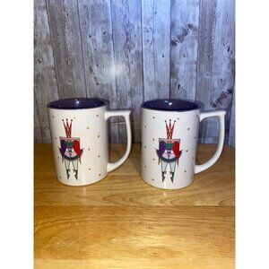 Pair Of Christmas Hamilton Gifts Mugs Cheryl Johnson 1989 Ballerina H2390 Purple